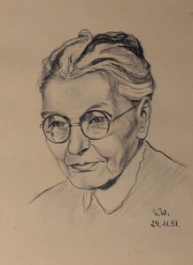 Portrait 24.11.51 (vermutlich ihre Oma)