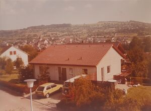 1977: vom Dach des Nachbarhauses Simmler, Zum Schlattberg 10